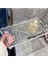 Kırık Cam Desenli Kristal Şeffaf Ayaklı Akrilik Tepsi, 30X15 Cm, Dekoratif ve Şık 2