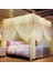 Saray Tarzı Şifreleme Zemin Tipi Paslanmaz Çelik Üç Kapılı Cibinlik, Özellikler: 22 mm Braket, Boyut: 150X200 cm (Sarı) (Yurt Dışından) 1
