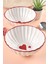 2'li Kalp Desenli Çorba Kasesi, 16CM, Kırmızı, Şık ve Kullanışlı Set 3