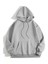 Pamuklu Unisex Kapşonlu Sweatshirt - Gri 1