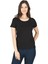 Kadın Pamuklu Kısa Kollu Bisiklet Yaka Esnek Rahat Fanila T-Shirt 1
