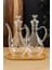 Şeffaf 2'li Bambu Standlı Borosilikat Cam Yağlık Seti, 700 ML+700 ml 1
