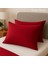 Bordo Yastık Kılıfı Pamuk Kumaş Kapaklı (2 Adet) 50 x 70 cm 3