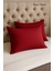 Bordo Yastık Kılıfı Pamuk Kumaş Kapaklı (2 Adet) 50 x 70 cm 8