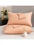 Bej Yastık Kılıfı Pamuk Kumaş Kapaklı (2 Adet) 50 x 70 cm 5