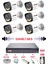6 Lı Sesli Gece Renkli Görüş Güvenlik Kamerası Su Geçirmez Güvenlik Kamerası Seti 5590S 500GB 1