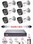 6 Lı Sesli Gece Renkli Görüş Güvenlik Kamerası Su Geçirmez Güvenlik Kamerası Seti 5590S 1tb 2