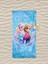 Frozen Elsa Desenli Dijital Baskılı Kız Çocuk Plaj Banyo Havlusu 1