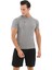 Erkek Kısa Kollu Gri Compression Fitness Gym Body Tshirt DMNS56321 3