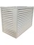 Alüminyum Klima Motoru Gizleme Kafesi 120X62X110 cm (H) Ral 9003 Beyaz Panjur Large Modeli 3