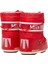 80D1400430-D001 Moon Boot Mini Nylon Unisex Çocuk Kırmızı Kar Botu 2