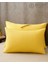 Sarı Yastık Kılıfı Pamuk Kumaş Kapaklı (2 Adet) 50 x 70 cm 1