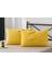 Sarı Yastık Kılıfı Pamuk Kumaş Kapaklı (2 Adet) 50 x 70 cm 5