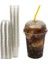 Plastik Milkshake Bardağı Pipetli Kapaklı 50'li Içecek Şeffaf Meşrubat Bardağı Cup 350 Cc(Ml) 5
