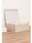 Bej Kapaklı Kutu Hurç Baza 50X40X19 Cm, Şık ve Kullanışlı Depolama Çözümü 2