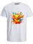 Pokemon Karakterlerinden Pikachu Baskılı Renkli Boyalar Pamuklu Çocuk Tshirt 1