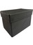 Siyah Kapaklı Çok Amaçlı Dolap Içi Saklama Kutusu 30X20X20 cm (3'lü) 5