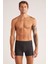 Iç Giyim Kom Selipek Kumaş Ince Bel Domenico Çizgili Erkek Boxer (4 Adet ) 1