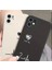 IPHONE 13 Krem - Siyah 2 Li Kalp ve Kalp Atışı Baskılı Çiftlere Özel Telefon Kılıfı 2