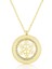 Mulvxeasy EASY02 925 Ayar Gold Kar Tanesi Kadın Kolye T5124 (8585) (Mulvix) 1