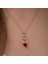 Mulvxeasy EASY02 925 Ayar Rose Kırmızı Gül Kolye T5207 (8585) (Mulvix) 3