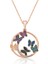 Mulvxeasy EASY02 925 Ayar Rose Kelebek Çemberi Kolye T3888 (8585) (Mulvix) 1