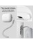Airpods Pro (2.nesil) Kılıf Silicone Fit White + Strap (Askı Ipi) Gray - ACS05811 3