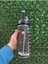 Şeffaf 2000 ml Motivasyon Matara, Bpa Içermez, Sticker Hediye ile Sağlıklı Su Şişesi 2