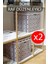 2 Adet Bej Kare Raf Organizer, 30X30X30 Cm, Dolap ve Oda Düzenleyici 1