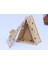 Bej Ahşap Üçgen Kutu, Şık ve Dayanıklı Dekoratif Saklama Çözümü 6