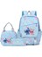 Lilo Stitch 3pcs/set Sırt Çantası Kapasitesi Öğrenciler Sırt Çantası Kawaıı Naylon Çift Omuz Çantası Moda Seyahat Koleji Mochilascolor: Yeşil (Yurt Dışından) 1