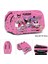 Miniso Kuromi Schoolbag Öğrencileri Kawaii Çift Katmanlı Kalem Çantası Büyük Kapasite Gündelik Sırt Çantası Karikatür Baskı Kalem Çantası Renk: F (Yurt Dışından) 1
