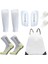 5pcs Set Gençler Futbol Çantası Futbol Çoraplar Kavrama Erkekler Spor Socks Futbol Bacak Kapağı Shin Pads Futbol Antrenmanı Shank Bandagcolor: Beyaz (Yurt Dışından) 1