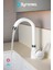Beyaz Kısa Delta Lavabo Bataryası Banyo Lavabo Musluk 2