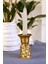 Şamdan Mumluk Dekoratif Mumluk Tealight Mumluk Altın Renk Model 44 6