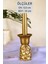 Şamdan Mumluk Dekoratif Mumluk Tealight Mumluk Altın Renk Model 44 9