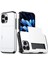 iPhone 16 Pro Max Kılıf Tpu+Pc Koruyucu Telefon Kılıfı Kart Tutucu Ile-Beyaz (Yurt Dışından) 1