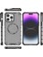 iPhone 14 Pro Max Kılıf Honeycomb Tpu+Pc Telefon Kılıfı Magsafe-Gri ile Uyumlu (Yurt Dışından) 5