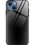 iPhone 15 Plus Darbeye Dayanıklı Karbon Fiber Doku Temperli Cam + Yumuşak Tpu Telefon Kılıfı - Siyah Için Telefon Kılıfı (Yurt Dışından) 1