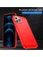 1.8mm Parmak Izi Dayanıklı Karbon Fiber Fırçalanmış Doku Arka Kılıf Esnek Tpu Kapak iPhone 12 Pro Max 6.7 Inç-Kırmızı (Yurt Dışından) 5