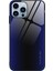 iPhone 15 Pro Max Için Telefon Kılıfı Karbon Fiber Dokulu Temperli Cam + Yumuşak Tpu Telefon Kılıfı - Koyu Mavi (Yurt Dışından) 1
