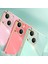 Xınlı iPhone 13 Mini 5.4 Inç Hassas Lens Kesikli Galvanik Altın Kenar Tpu Telefon Kılıfı Koruyucu Kapak-Pembe (Yurt Dışından) 5