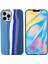 iPhone 15 Pro Gökkuşağı Ka Sıvı Silikon + Pc Kapak Fiber Astar Darbeye Dayanıklı Telefon Kılıfı - Mavi (Yurt Dışından) 1