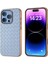 iPhone 16 Pro Kılıf Dokuma Doku Elektrokaplama Kenar Deri Kaplamalı Pc+Tpu Telefon Kılıfı-Bebek Mavisi (Yurt Dışından) 1