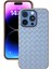 iPhone 16 Pro Kılıf Dokuma Doku Elektrokaplama Kenar Deri Kaplamalı Pc+Tpu Telefon Kılıfı-Bebek Mavisi (Yurt Dışından) 2