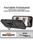 iPhone 16 Pro Max Kılıf Halka Destekli Kayar Kamera Kapağı Pc+Tpu Telefon Kılıfı-Siyah (Yurt Dışından) 3