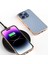 iPhone 16 Pro Kılıf Dokuma Doku Elektrokaplama Kenar Deri Kaplamalı Pc+Tpu Telefon Kılıfı-Bebek Mavisi (Yurt Dışından) 5