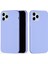 iPhone 12 Pro Max 6.7 Inç Sıvı Silikon Yumuşak Cep Telefonu Kılıfı Akıllı Telefon Kılıfı-Açık Mor (Yurt Dışından) 2