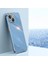 Xınlı iPhone 15 Plus Elektrokaplama Altın Kenarlı Çizilmez Telefon Kılıfı Tpu Arka Kapak-Mavi (Yurt Dışından) 5