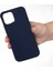 iPhone 12 Pro Max 6.7 Inç Sıvı Silikon Yumuşak Cep Telefonu Kılıfı Akıllı Telefon Kılıfı-Lacivert (Yurt Dışından) 4